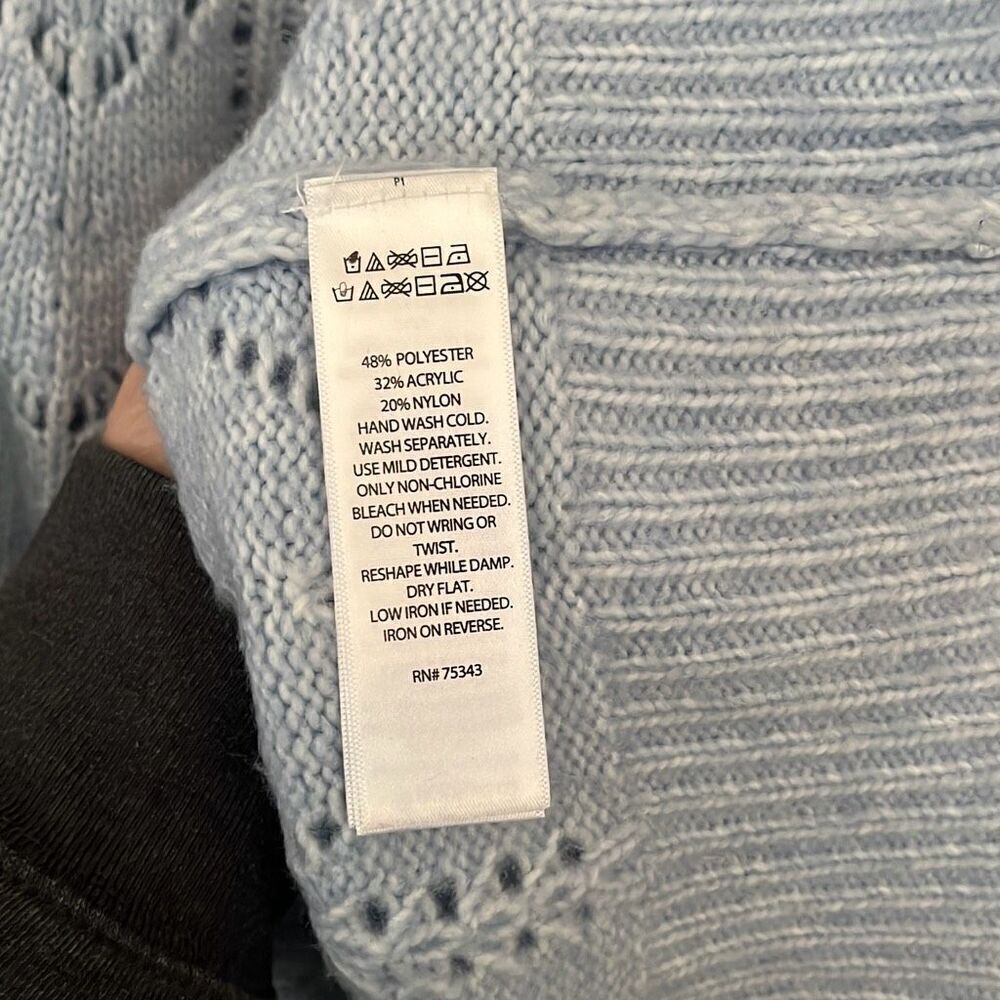 Aspen Light Blue Sweater Small - Picture 3 of 4